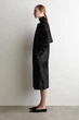 Пальто хутряне жіноче COS pony hair-effect leather long coat 1291618001 Eur S Чорний - изображение 4