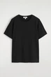 Футболка жіноча COS crew-neck cotton t-shirt 1277143007 S Чорний - изображение 4