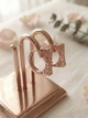 Сережки-кільця "Ажурна корона" з медичного золота Xuping - изображение 2