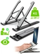 Регулируемая складная подставка Laptop Stand для ноутбука 10–17,3| , 6 уровней высоты, черная - изображение 4
