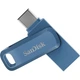 Флеш-накопичувач SanDisk Ultra Dual Drive Go 128Gb 2 виходи Type-C + USB 3.1 (SDDDC3-128G-G46NB) синій - зображення 2