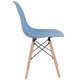 Стул AMF Aster RL Wood Пластик Голубой - изображение 2