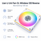 Вентилятор корпусный Lian Li Uni Fan CL Wireless 120-1 Reverse Blade 120 мм 2150 об/мин ARGB White (G99.12RCL1W1W.00) - изображение 2