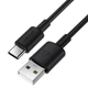 Кабель ACEFAST C25-04 USB-A to USB-C silicone charging data cable Black (6974316287070) - изображение 2
