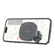 Автомобильный держатель для телефона Автодержатель HOCO H34 Cheetah magnetic ring Car holder (air outlet) Черный - изображение 4