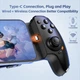 Геймпад Gamwing Aobing Max AB01 — мобильный игровой контроллер с Hall-стиками и триггерами Чёрный - изображение 2