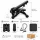 Степпер с эспандерами Scoopes BodyStep max 100 кг с ковриком черный - изображение 4