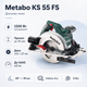 Циркулярна пилка Metabo KS 55 FS 1200 Вт 5600 об/хв Зелений (600955000) - зображення 1