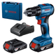 Шуруповерт-дрель аккумуляторный Bosch Professional GSR 185-LI 18В Синий (06019K3000) - изображение 2