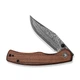 Ніж складаний Civivi Clingman Damascus коричневий 7.6 см Guibourtia Wood - изображение 3