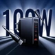 Зарядное устройство Hoco N85 Vigoroso 3xUSB Type-C + USB-A 100 Вт PD/QC с кабелем Type-C — Type-C Черный (N85) - изображение 9