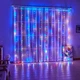 USB гірлянда-штора з пультом 3*3 метри 300 LED світильник мультиколор (Color) - зображення 2