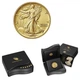 Колекційна золота монета "Walking Liberty Half Dollar - Американський орел" 15,55 г 2016 рік - изображение 1