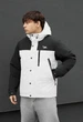 Чоловіча Демісезонна Куртка Стаф Сіро Чорна З Логотипом Staff Logo Light Gray Melange & Black XL (403071) - зображення 10