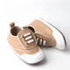 Дитячі кросівки BottiLion Casual Shoes з натуральноі шкіри на липучці , антиковзна підошва, внутрішня устілка 12,5 см ( 1,5-2 роки) , бежеві з золотистим кантом - изображение 2