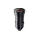 Автомобільний зарядний пристрій Baseus Golden Contactor Max Dual Fast Charger Car Charger U+C 60W Dark Gray - зображення 4