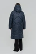 Зимние женское пальто большого размера UF-Fashion LR-35-1 54 синий - изображение 3