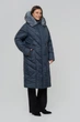 Зимние женское пальто большого размера UF-Fashion LR-35-мех 66 синий - изображение 2
