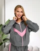 Жіночий костюм з контрастними вставками (кофта+штани) Uaclothes M-L Графітовий (like39307-197441375) - зображення 2