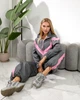 Жіночий костюм з контрастними вставками (кофта+штани) Uaclothes M-L Графітовий (like39307-197441375) - зображення 4