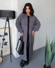 Довгий жіночий плюшевий кардиган Uaclothes 48-52 Графітовий (like39314-197511361) - изображение 4