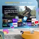 Смарт мини проектор XGODY Gimbal 3 Android 11 WiFi 6 Bluetooth 4K поддержка портативный проектор для дома - изображение 2