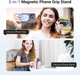 Магнитный держатель JJC MSG-P1 для смартфона с Bluetooth пультом, MagSafe ручка для съемки, черный - изображение 2