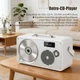 CD проигрыватель LONPOO 103 с Bluetooth, FM-радио, USB, AUX, аккумулятором, белый - изображение 4
