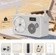 CD проигрыватель LONPOO 103 с Bluetooth, FM-радио, USB, AUX, аккумулятором, белый - изображение 7