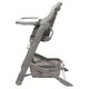 Детский стульчик для кормления 3 в 1 4Baby Icon Gray (экокожа, функция шезлонга, регулировка высоты, колеса) - изображение 4