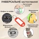 Брелок бирка для ключів офісні для дому готелю гардероба на багаж валізу з інфо вікном металевим кільцем паперовою вставкою захисною плівкою пластикові маркувальні підписні Сині 50 шт GDragon 98_1_50_2 - зображення 4