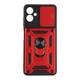 Чехол накладка Guard Shield Armor с кольцом для Samsung Galaxy А06 Red - изображение 3
