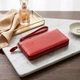 Жіночий шкіряний клатч для карток купюр та документів ST Leather 18931 Червоний - зображення 3