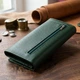 Кошелек на магнитах с клапаном женский ST Leather 19240 Зеленый - изображение 4