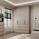Шкаф распашной комбинированный с антресолью №10 Art in Head Light 1600х2600х500 Кашемир (A2LTK01014000000) - изображение 1