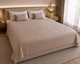 Простирадло махрове жакардове Parisa Home 200х220 щільність 400 г/м2 пудра - зображення 1