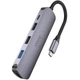 Переходник HUB Hoco HB27 10-Port (Type-C to HDTV+USB3.0+PD+2xUSB2.0) Metal gray - изображение 6