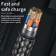 Кабель USB - Type-C 3A 60W 2м для смартфонов, планшетов и ноутбуков Black - изображение 2