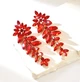 Урочиста біжутерія довгі сережки jewelry Червоні - зображення 2