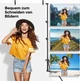 Фотофон Jiuzcare білий 3 x 2 м з поліестеру тканинне полотно для фотостудії та предметної зйомки комплект із 3 затискачами та 3 еластичними стяжками для фіксації - зображення 5