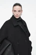 Пальто жіноче COS oversized double-breasted wool coat 1245359001 L Чорний - изображение 9