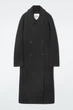 Пальто жіноче COS oversized double-breasted wool coat 1245359001 L Чорний - изображение 13