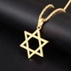 Стильний Кулон-амулет "Зірка Давида" на ланцюзі 42*30 мм [A4551] Zhijia Jewelry - зображення 1