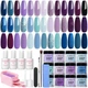 Набор для наращивания ногтей AZUREBEAUTY 20 цветов 31 предмет - изображение 1