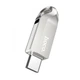 USB флеш-накопичувач Hoco UD8 32 ГБ USB-A/Type-C Сріблястий - изображение 3