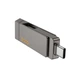 USB флеш-накопичувач Hoco UD14 Clever 64 ГБ USB-A/Type-C Сірий металік - изображение 3