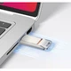 USB флеш-накопичувач Hoco UD17 64 ГБ Сірий металік - изображение 5