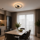 Потолочная LED люстра с пультом 80W два акриловых кольца 3000-6500K корпус черный Svet SY-33037/420 MB - изображение 8