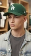 Бейсболка new era 9forty oakland athletics a's (зелена) / кепка чоловіча жіноча унісекс, one size - изображение 3