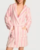 Халат Victoria's Secret Iconic Stripe флісовий смужка крила класичний плюшевий Short Cozy Robe M/L - изображение 1